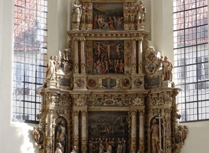 Alabaster Epitaph in der evangelischen Moritzkirche